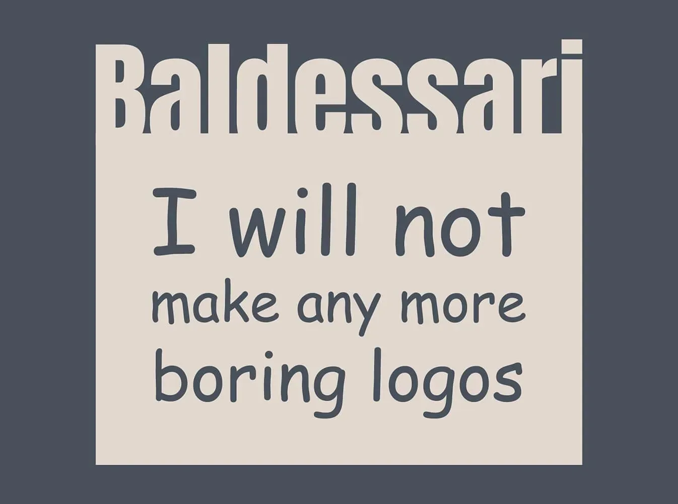 John Baldessari — Artsy Logos