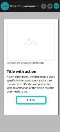 Help popup